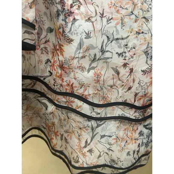 Sachin & Babi Silk Mini Dress Floral Multicolored NWOT Size 2 Long Sleeve - Picture 7 of 14
